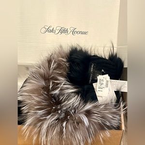 Real Fur Scarf- Adrienne Landau